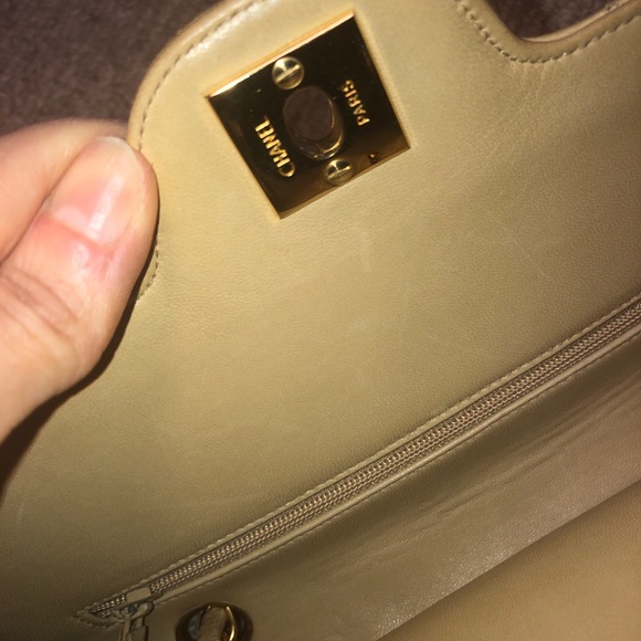 CHANEL Classic Small Double Flap￼ Beige 24K Gold Hardware ￼bag - Picture 3 of 11